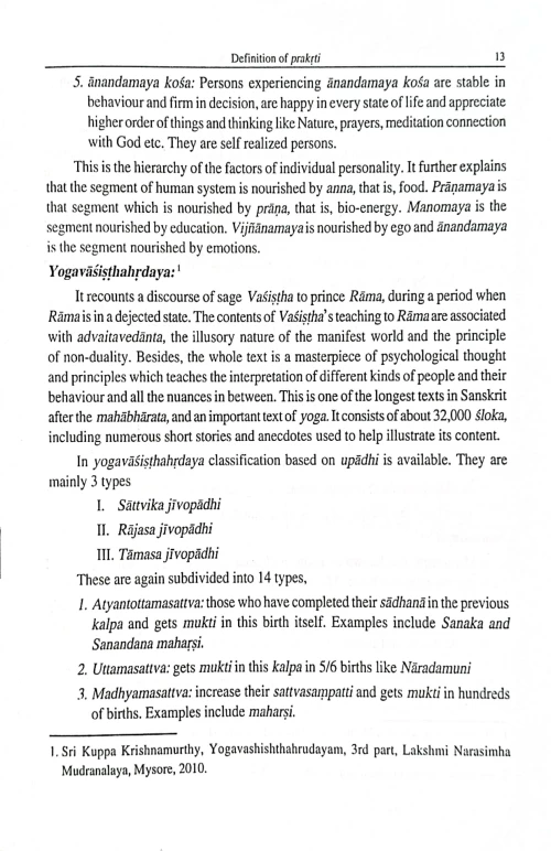 Fundamentals of Personality In Ayurveda